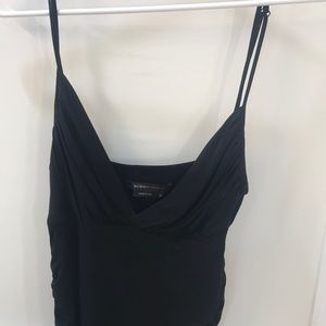 Black spaghetti strap dress